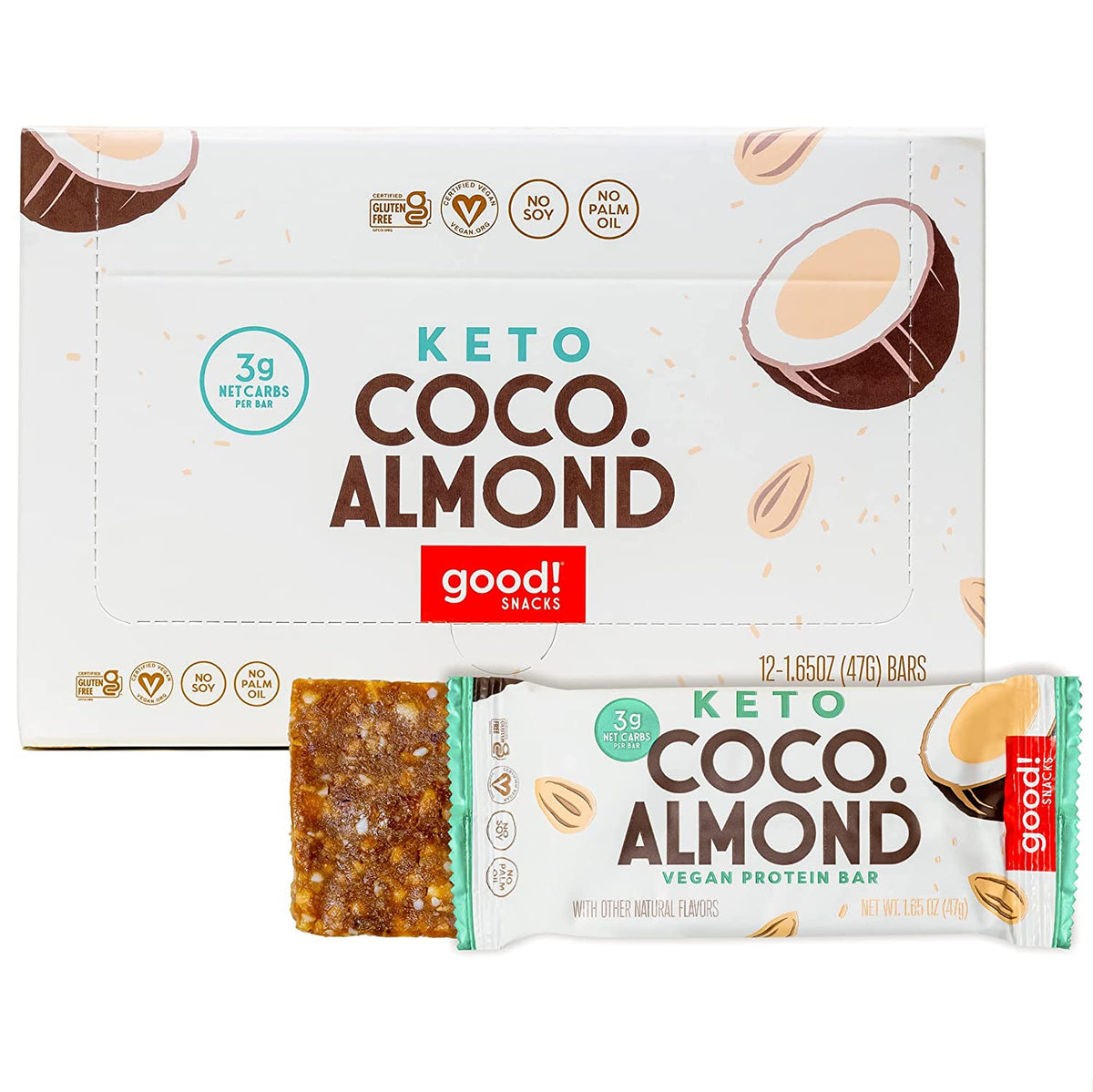 good!®KETO™ Coconut Almond vegan protein bar
